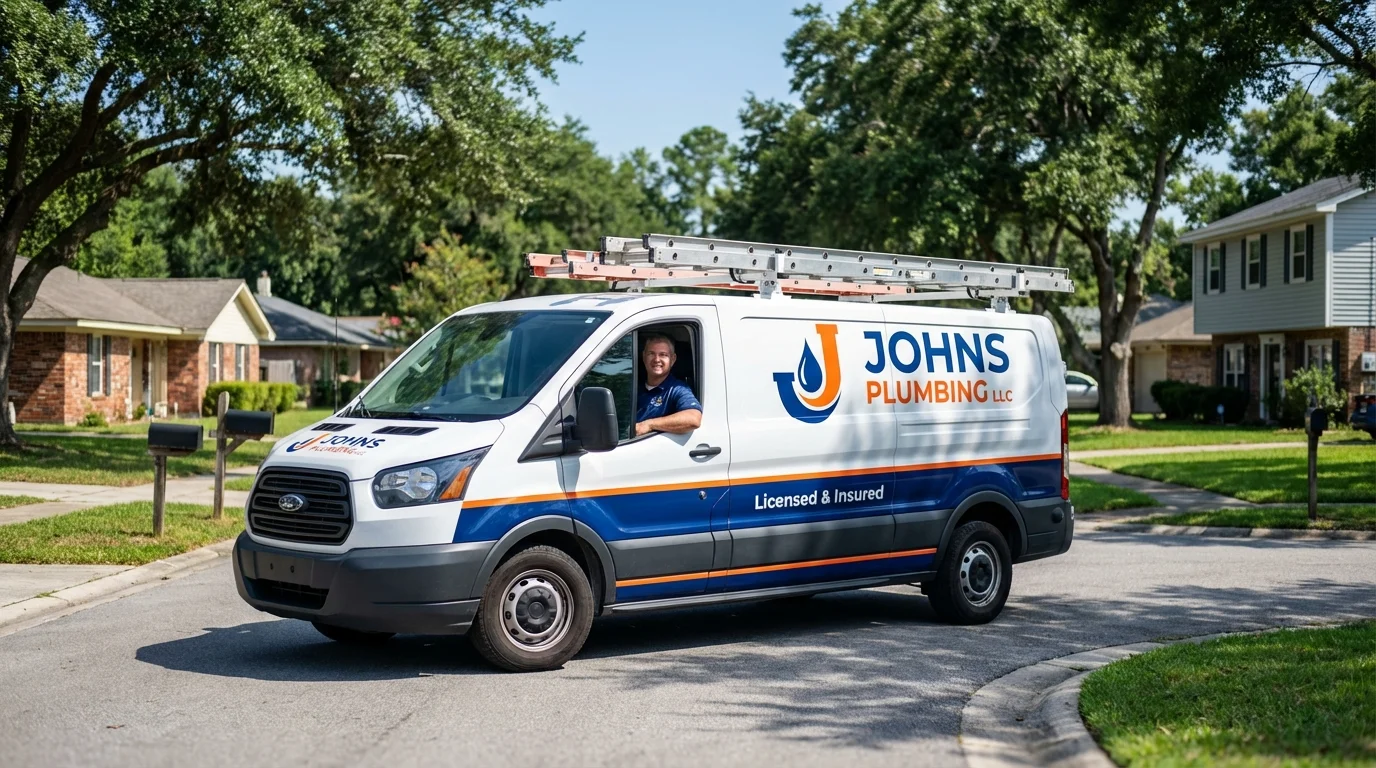 Johns Plumbing LLC service van in Idaho Springs, CO